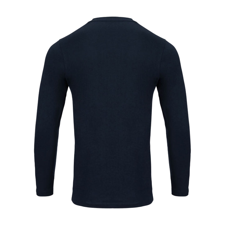 Herren Shirt, Langarm, V-Ausschnitt, Bio Baumwolle, GOTS zertifiziert