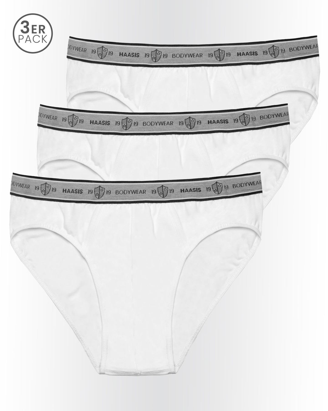 Herren Slip, ohne Eingriff, 3er Pack, Bio Baumwolle/ Elasthan, GOTS zertifiziert