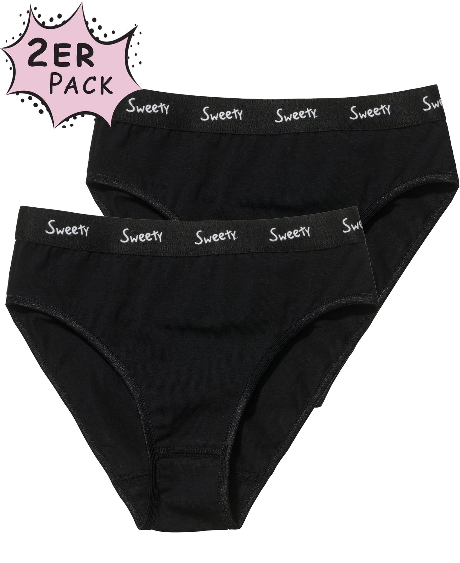 Teenager-Mädchen-Slips 6er-Pack – Baumwoll-Slips Mit Mittlerer Taille, 94% Baumwolle, Für 8–16 Jahre, Bequem & Atmungsaktiv