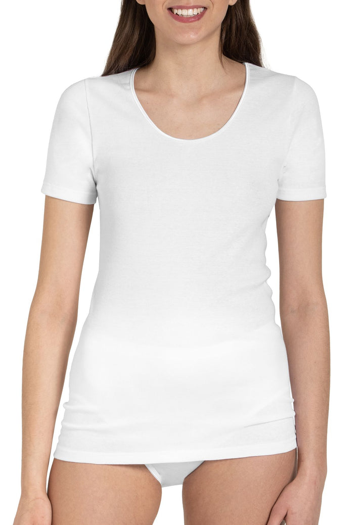 Damen Shirt Rundhals, 5er Pack, Bio Baumwolle, GOTS zertifiziert