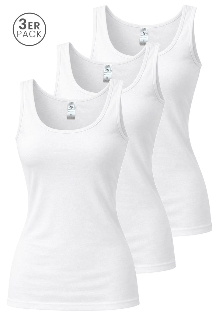 Damen CLASSIC Achselhemd, 3er Pack, Bio Baumwolle, GOTS zertifiziert