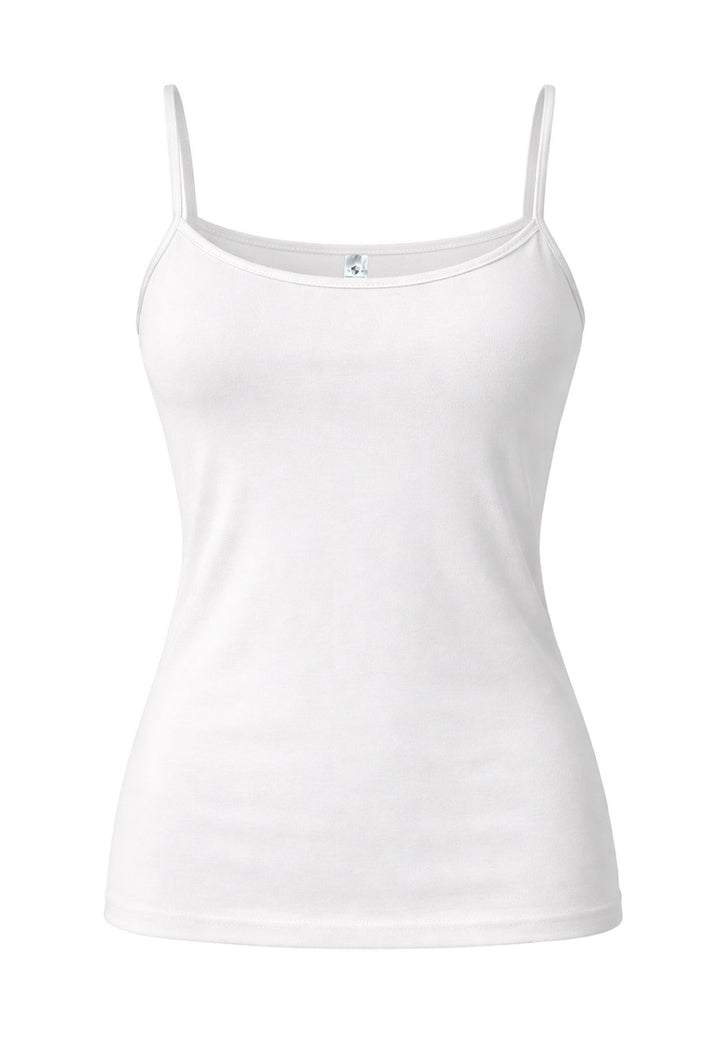 Damen Spaghetti Top, Glanzeinfass, 3er Pack, Bio Baumwolle, GOTS zertifiziert