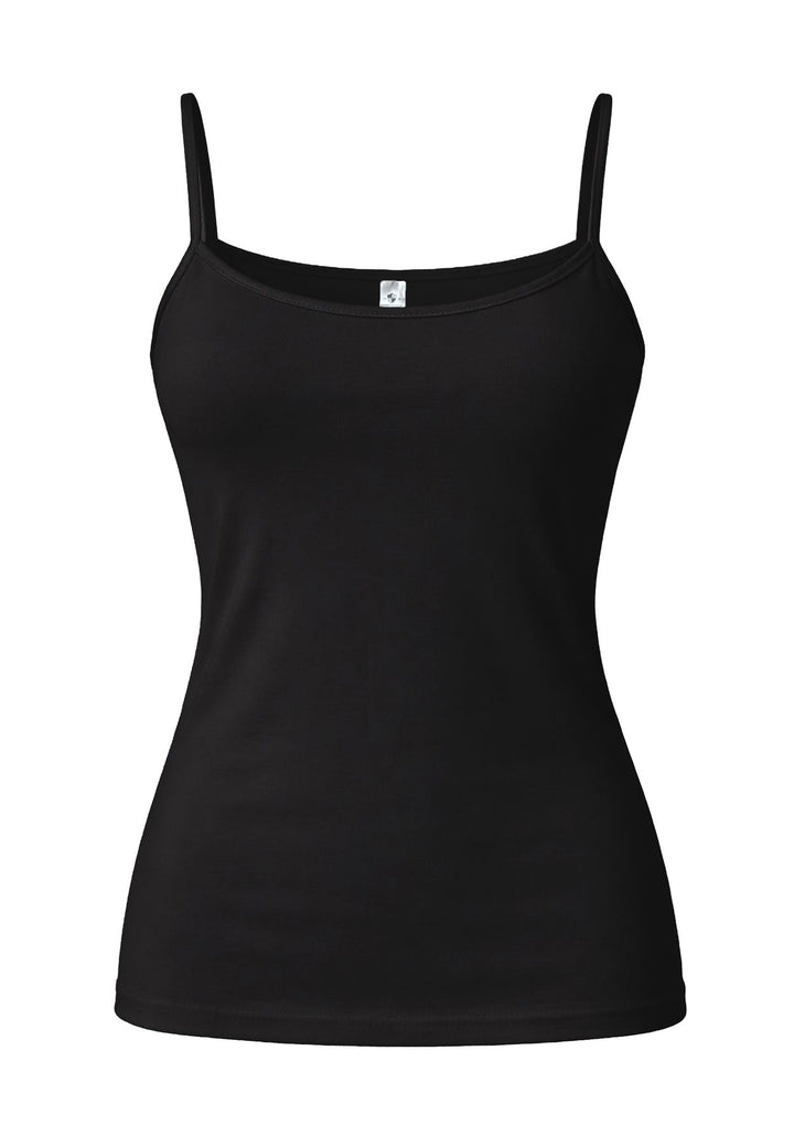 Damen Spaghetti Top, Glanzeinfass, 3er Pack, Bio Baumwolle, GOTS zertifiziert