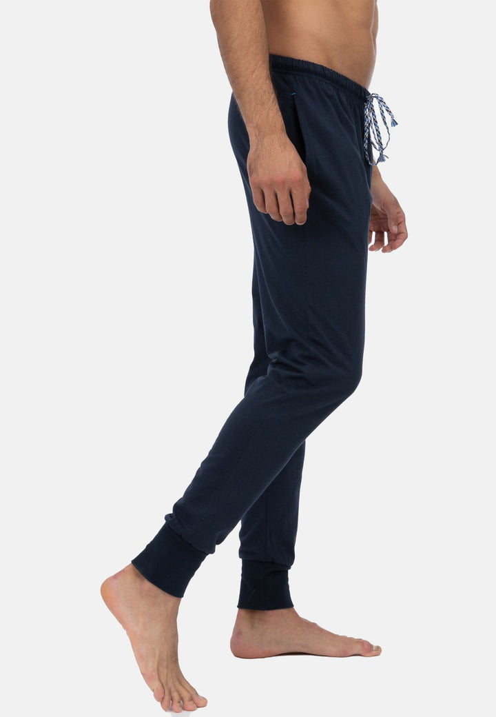 Herren Pyjamahose mit Bündchen, Seitentaschen, Bio Baumwolle, GOTS zertifiziert
