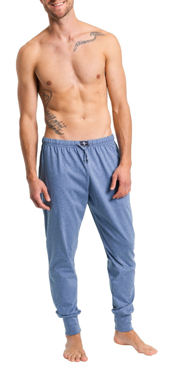 Herren Pyjamahose mit Bündchen, Seitentaschen, Bio Baumwolle, GOTS zertifiziert