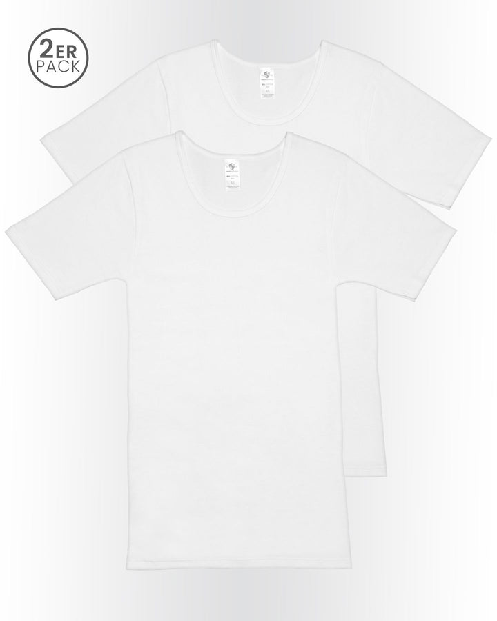 Herren Shirt Rundhals, 2er Pack, Bio Baumwolle, GOTS zertifiziert