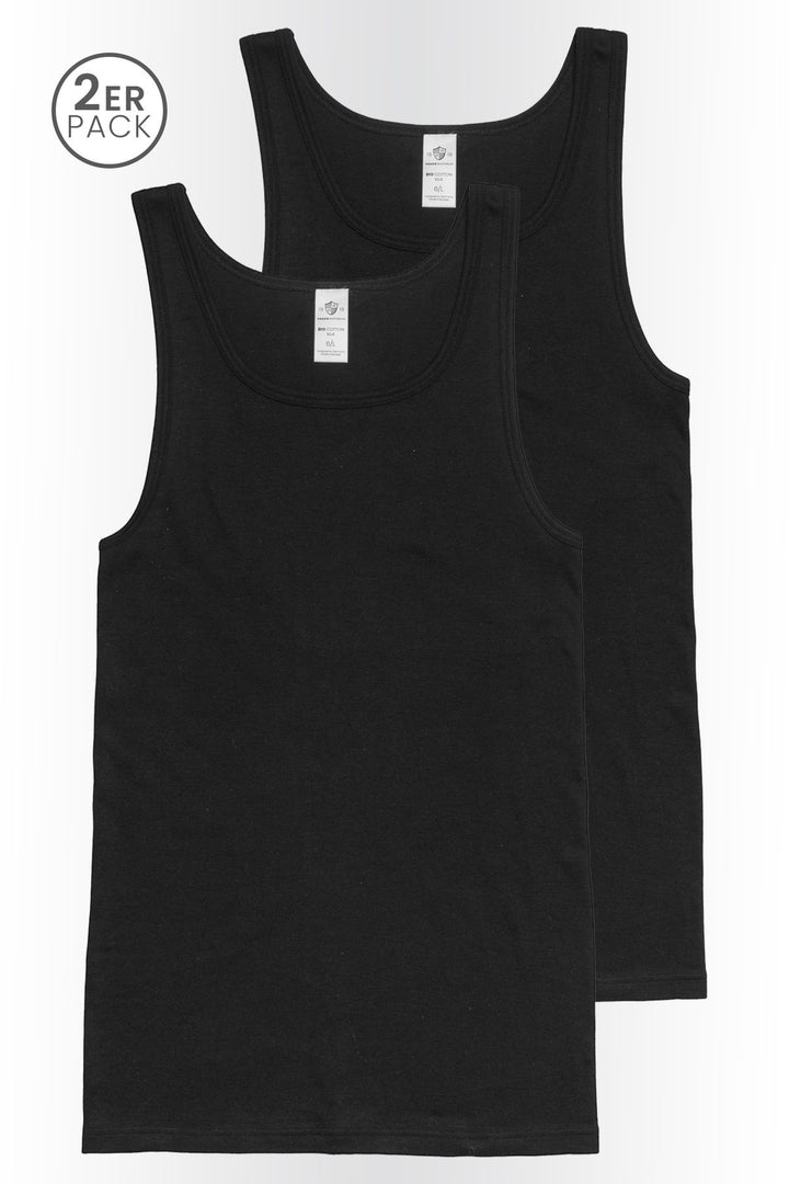 Herren Unterhemd, 2er Pack, Bio Baumwolle, GOTS zertifiziert