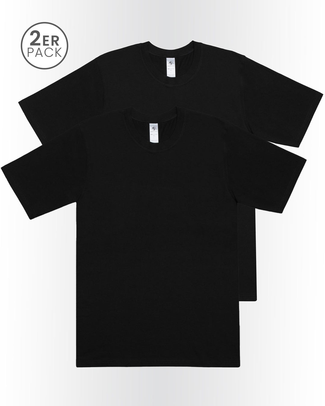 Herren T-Shirt Rundhals, 2er Pack, Bio Baumwolle, GOTS zertifiziert