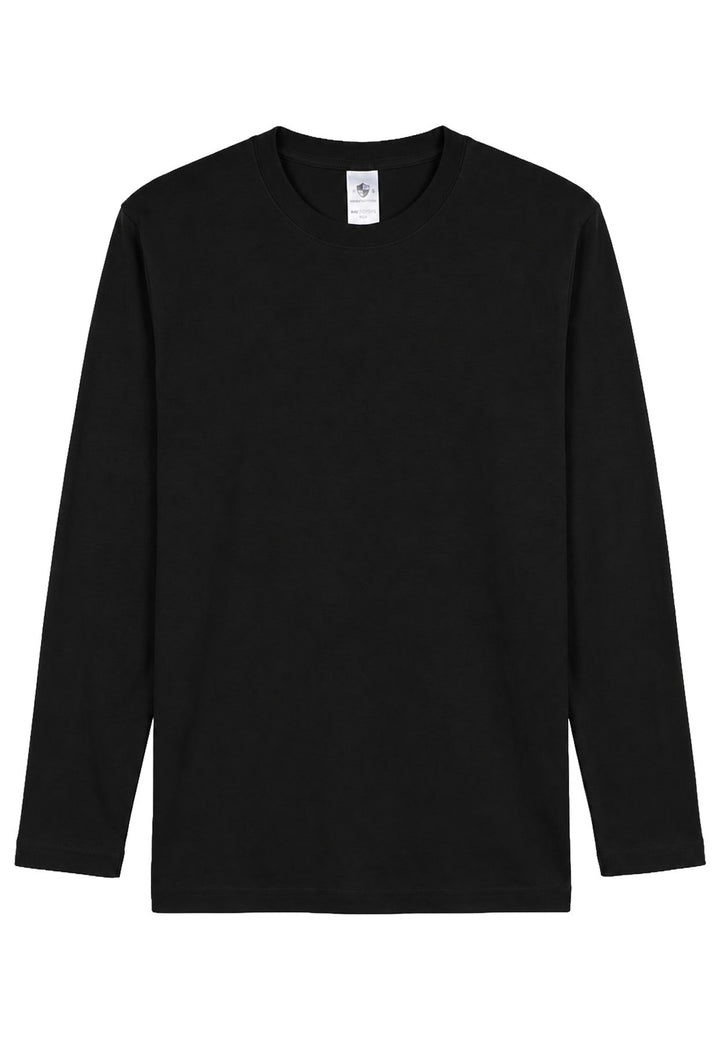Herren Longsleeve Rundhals, Bio Baumwolle, GOTS zertifiziert