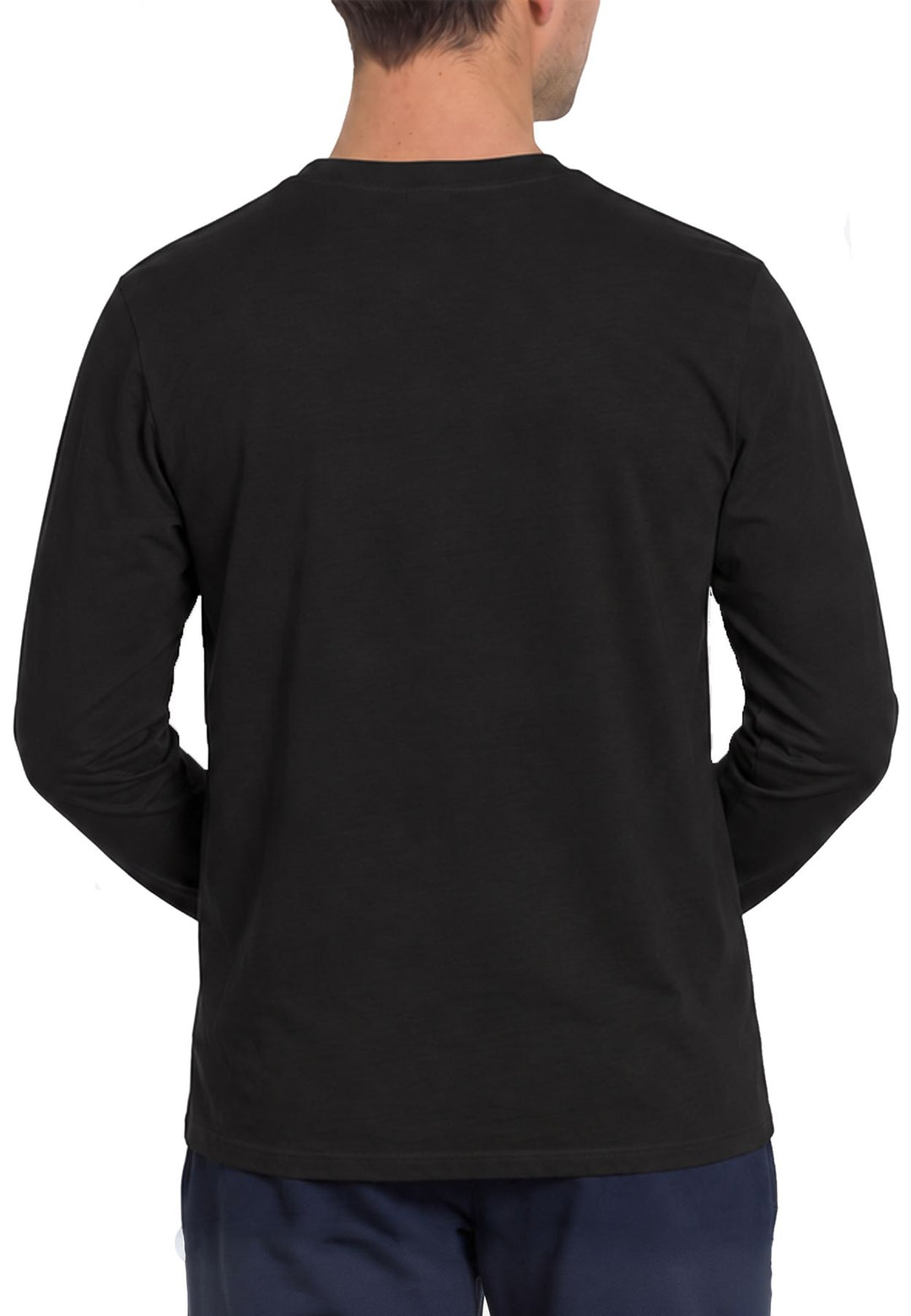 Herren Longsleeve Rundhals, Bio Baumwolle, GOTS zertifiziert