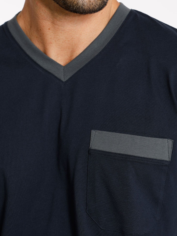 Herren Shorty V-Ausschnitt, Bio Baumwolle, GOTS zertifiziert