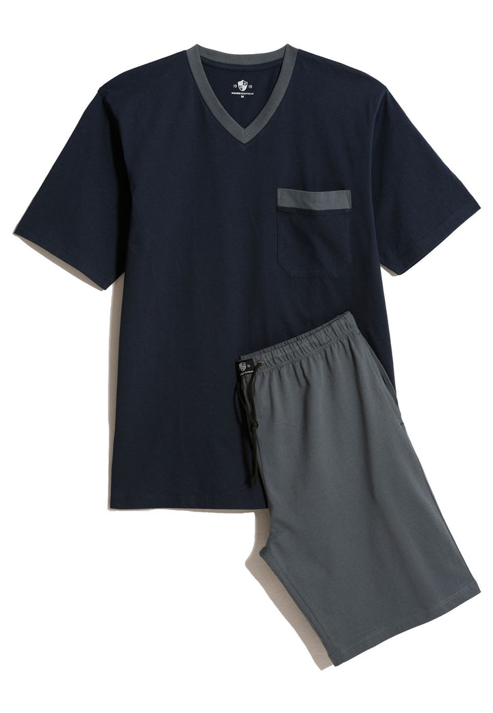 Herren Shorty V-Ausschnitt, Bio Baumwolle, GOTS zertifiziert