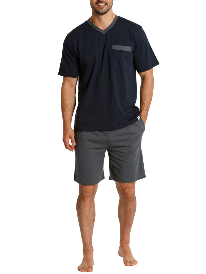 Herren Shorty V-Ausschnitt, Bio Baumwolle, GOTS zertifiziert