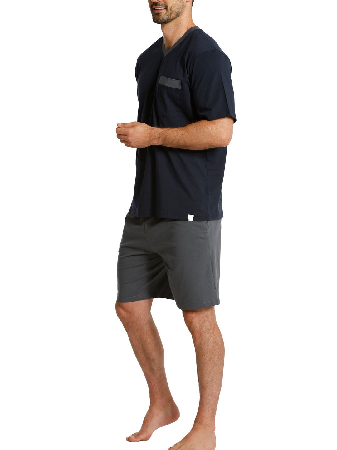 Herren Shorty V-Ausschnitt, Bio Baumwolle, GOTS zertifiziert