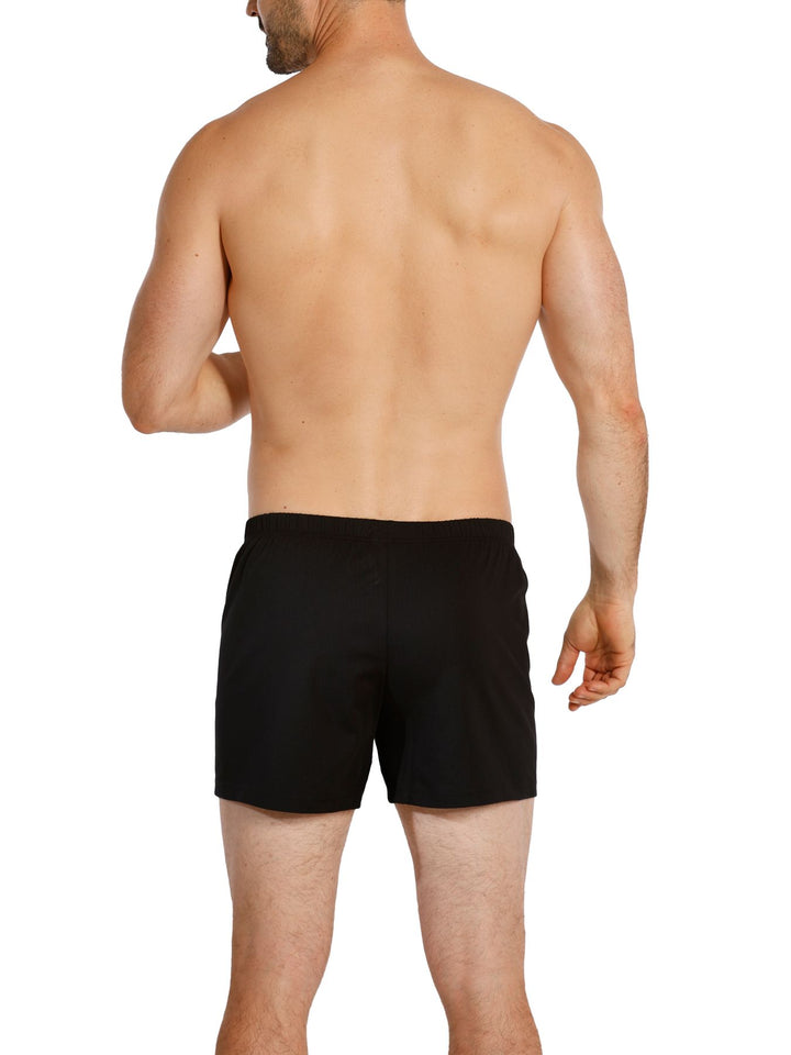 Herren Jersey Boxer, mit Knopfleiste, 2er Pack, Single-Jersey, Baumwolle kbA
