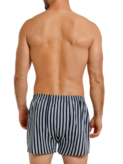 Herren Web-Boxer, verdeckte Knopfleiste, 2er Pack, Webstoff, Baumwolle kbA