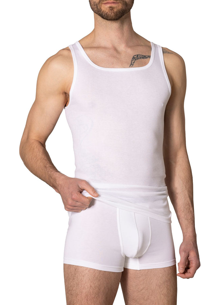 Herren Unterhemd, 3er Pack, Pima-Baumwolle