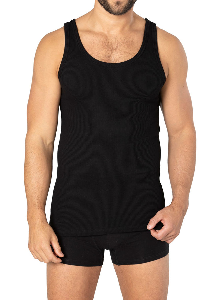 Herren CLASSIC Unterhemd, Doppelripp, 3er Pack, Bio-Baumwolle