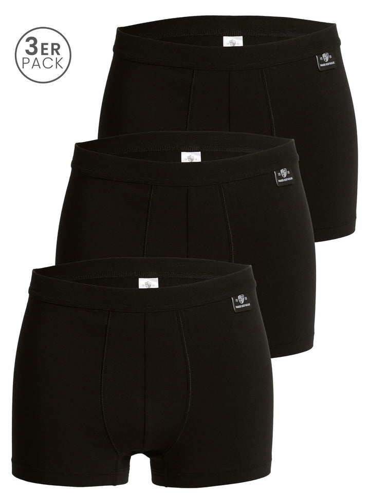 Herren Pants, ohne Eingriff, Weichgummibund, 3er Pack, Bio Baumwolle/Elasthan, GOTS zertifiziert