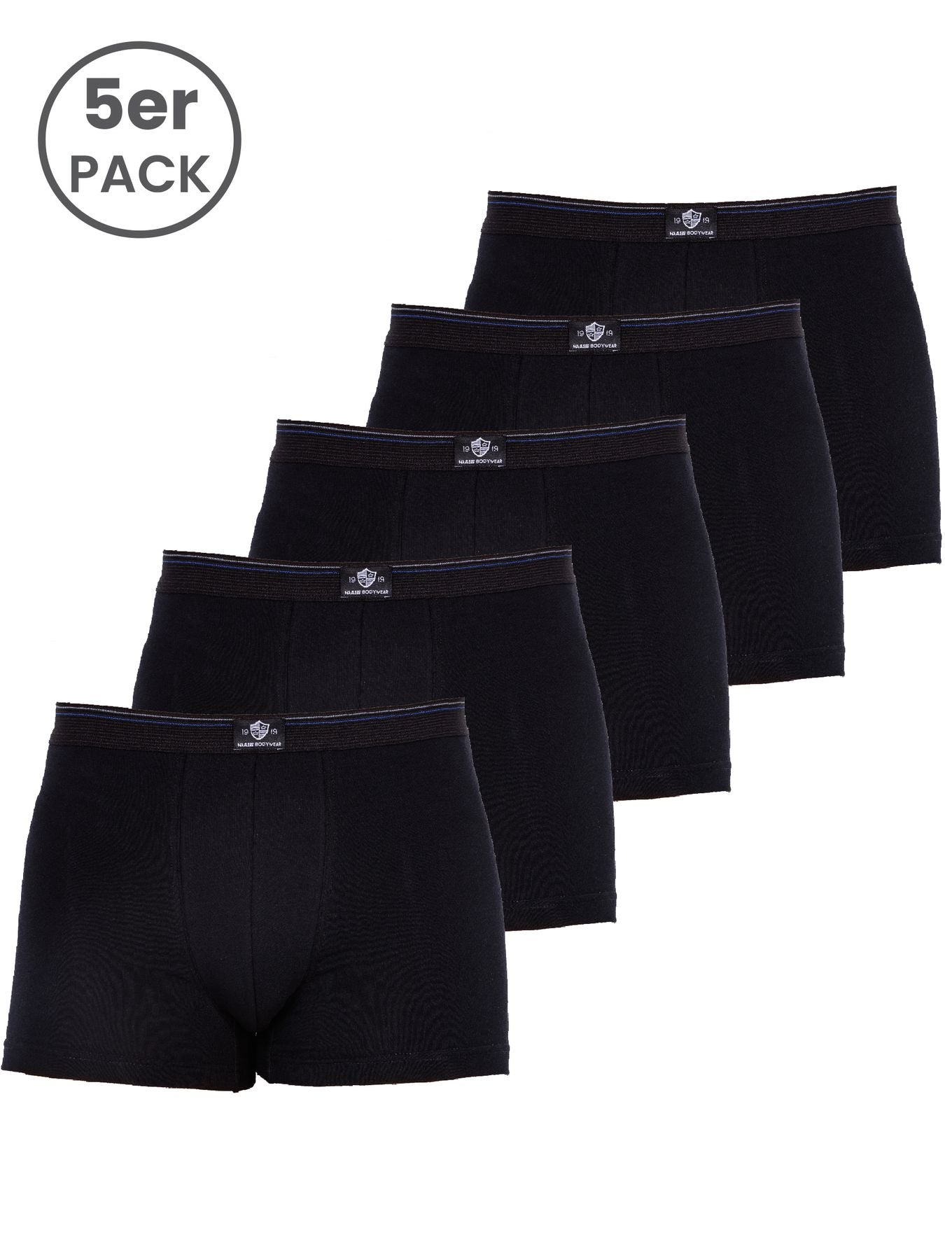 Herren Pants, ohne Eingriff, 5er Pack, Bio Baumwolle/ Elasthan, GOTS zertifiziert