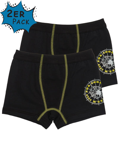 Jungen Retroshorts mit Motiv, 2er Pack, elastische Baumwolle