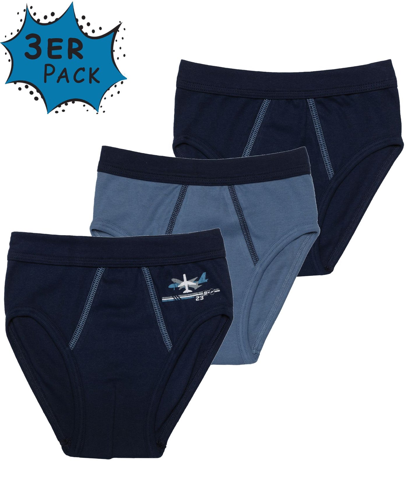 Jungen Slips mit Motivdruck, 3er Pack, Baumwolle