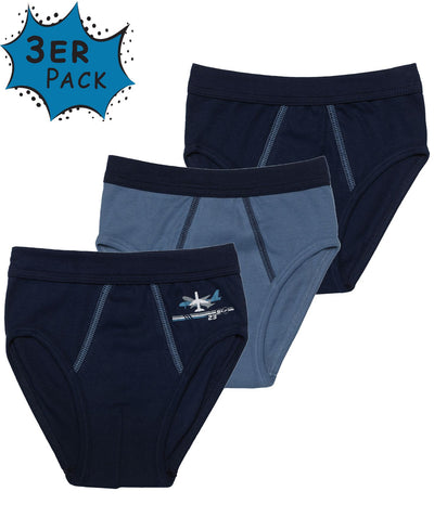 Jungen Slips mit Motivdruck, 3er Pack, Baumwolle