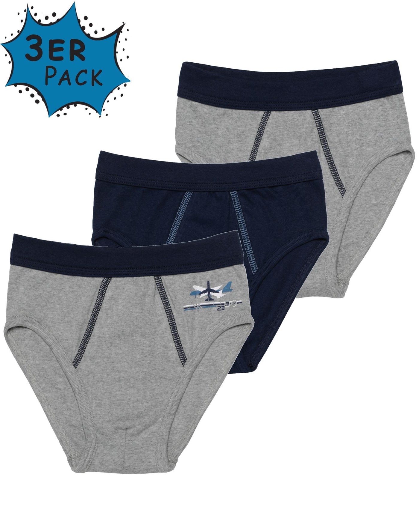 Jungen Slips mit Motivdruck, 3er Pack, Baumwolle