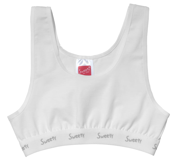 Mädchen Bustier, 2er Pack, Single Jersey