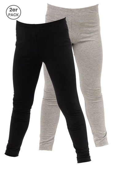 Kinder Leggings, 2er Pack, Bio Baumwolle, GOTS zertifiziert