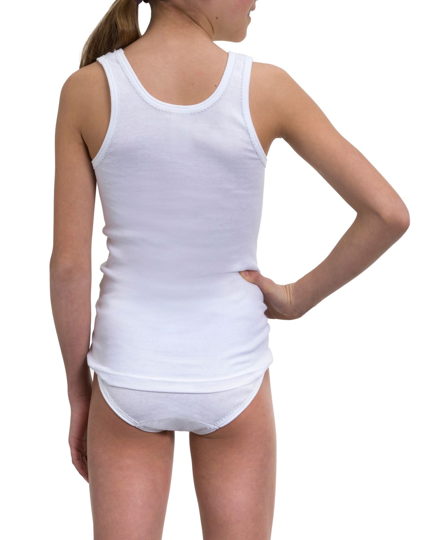 Mädchen Unterhemd, 5er Pack, Bio Baumwolle, GOTS zertifiziert