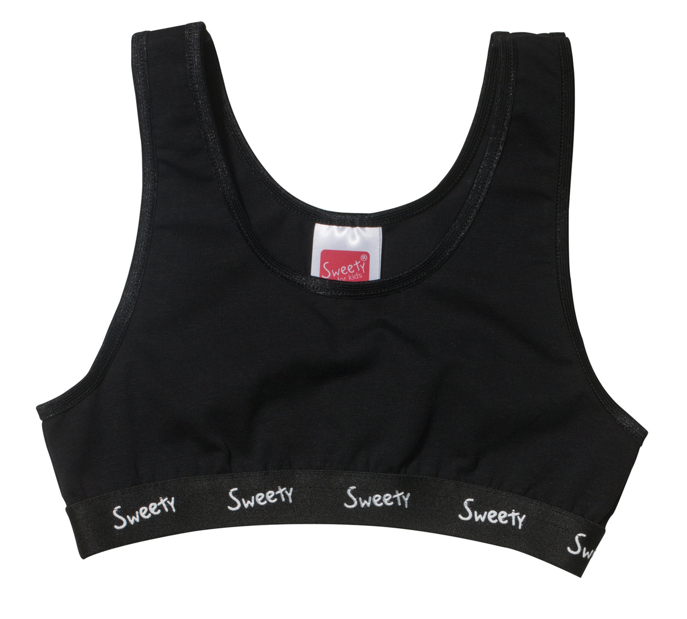 Mädchen Bustier, 2er Pack, Single Jersey