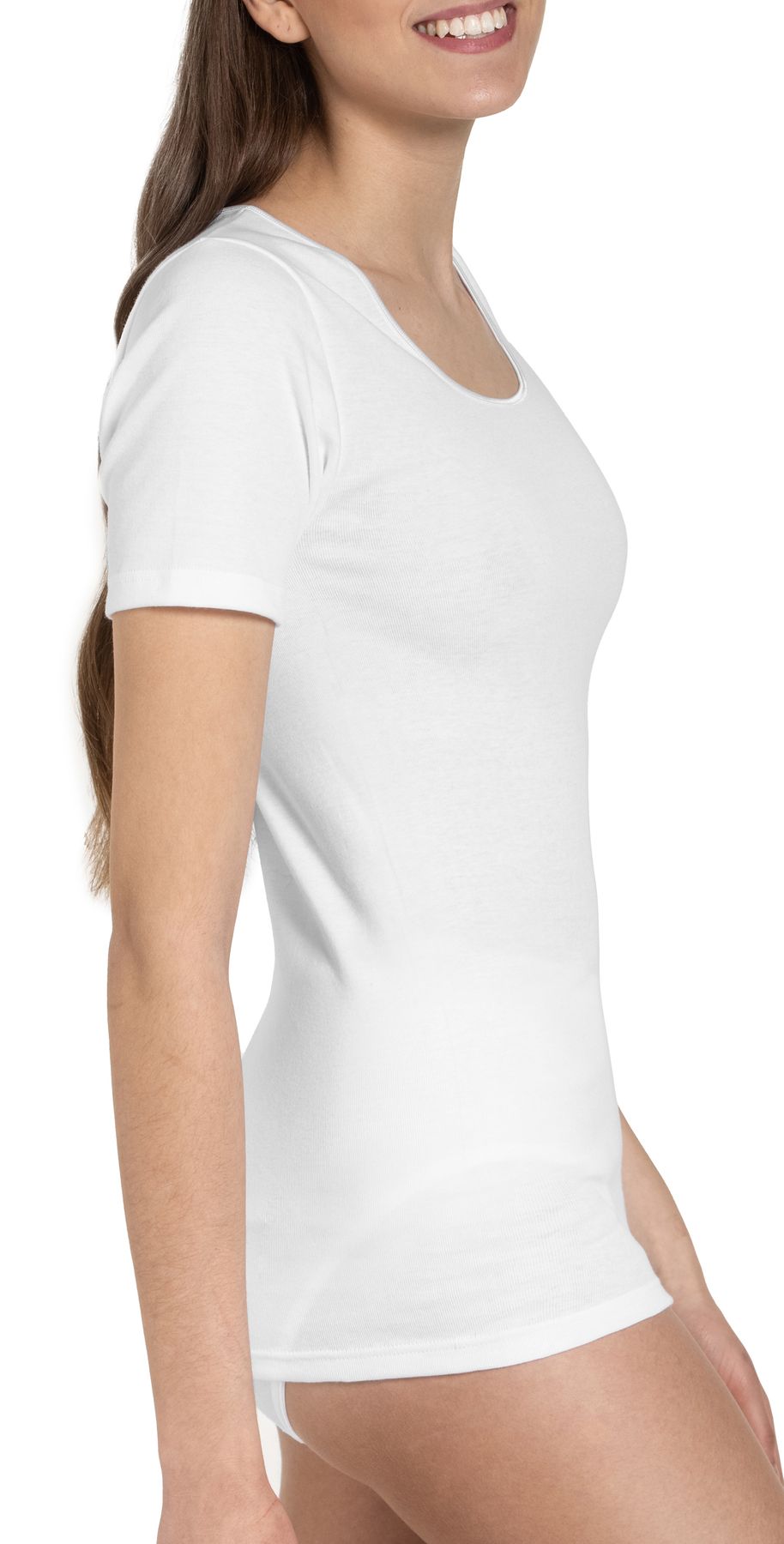 Damen Shirt Rundhals, 5er Pack, Bio Baumwolle, GOTS zertifiziert