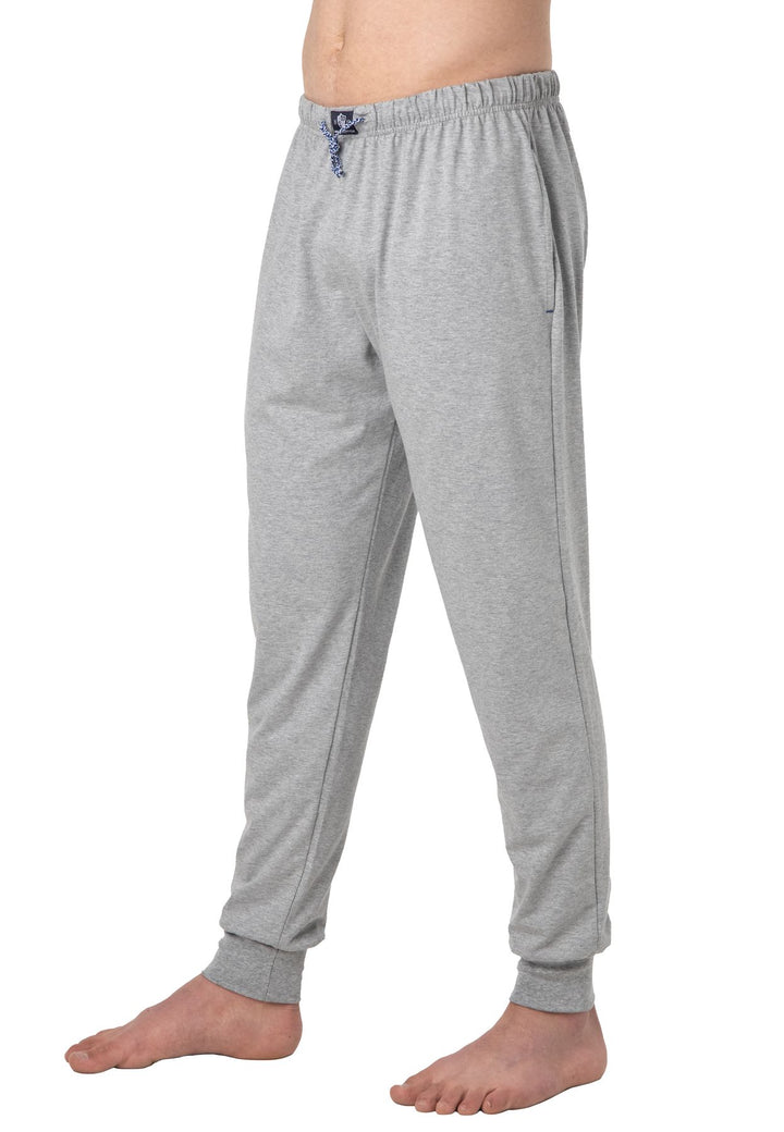 Herren Pyjamahose mit Bündchen, Seitentaschen, Bio Baumwolle, GOTS zertifiziert