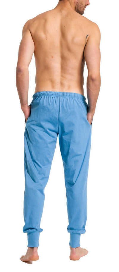 Herren Pyjamahose mit Bündchen, Seitentaschen, Bio Baumwolle, GOTS zertifiziert