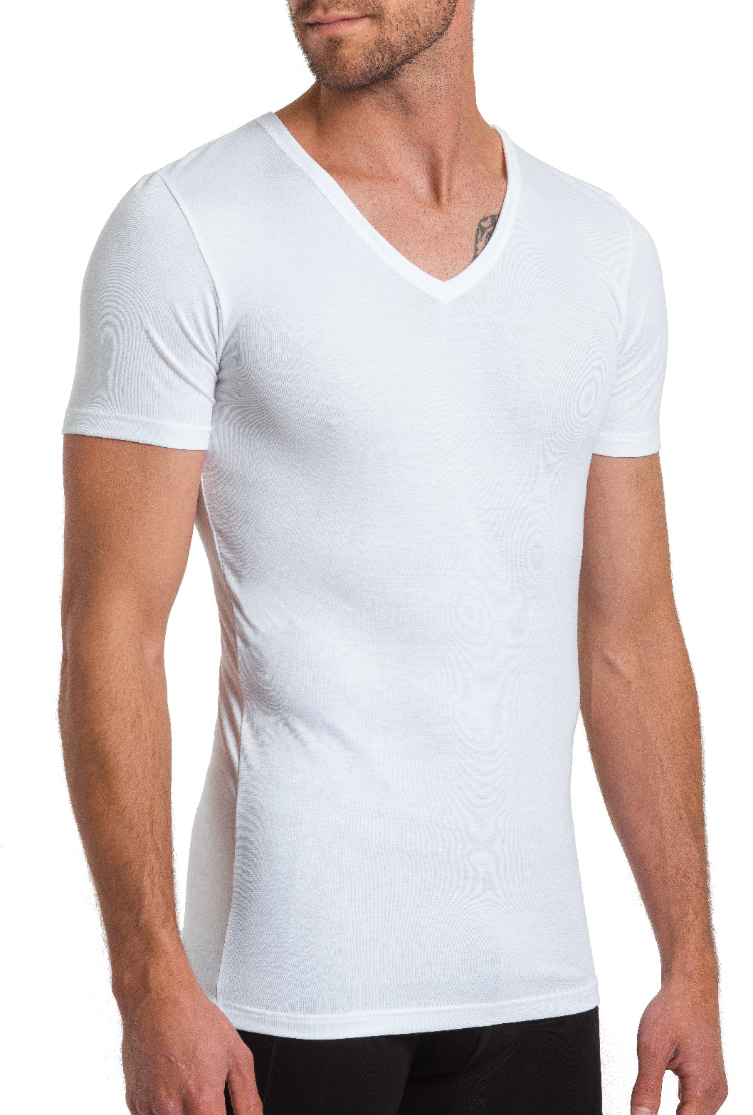Herren Shirt V-Ausschnitt, Bambus/ Elasthan