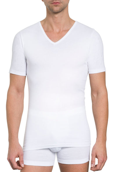 Herren Shirt V-Ausschnitt, 2er Pack, Bio Baumwolle, GOTS zertifiziert