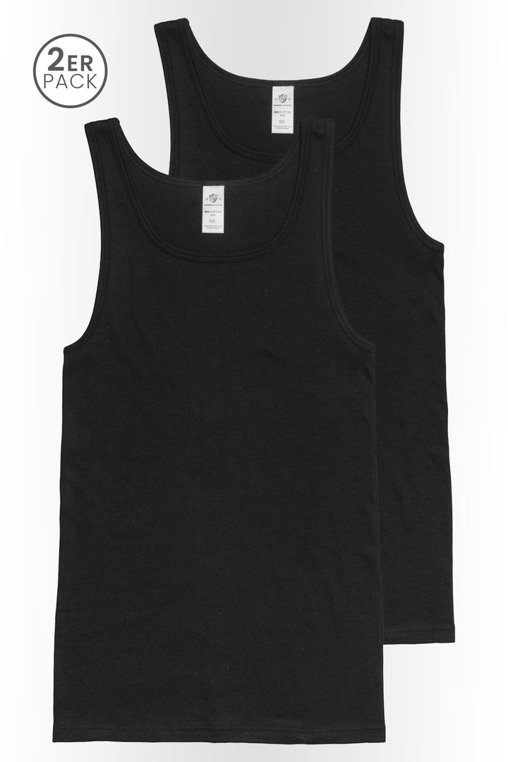 Herren Unterhemd, 2er Pack, Bio Baumwolle, GOTS zertifiziert