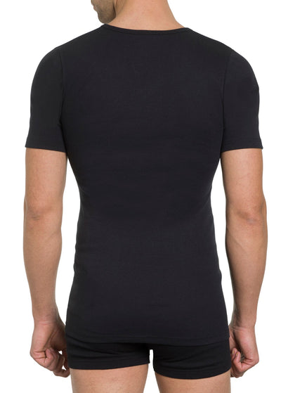 Herren Shirt V-Ausschnitt, 2er Pack, Bio Baumwolle, GOTS zertifiziert