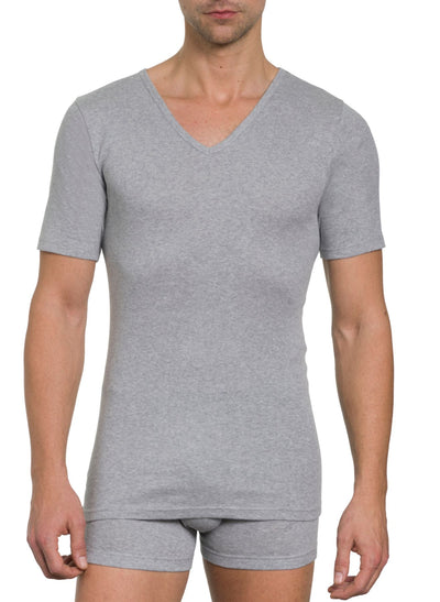 Herren Shirt V-Ausschnitt, 2er Pack, Bio Baumwolle, GOTS zertifiziert