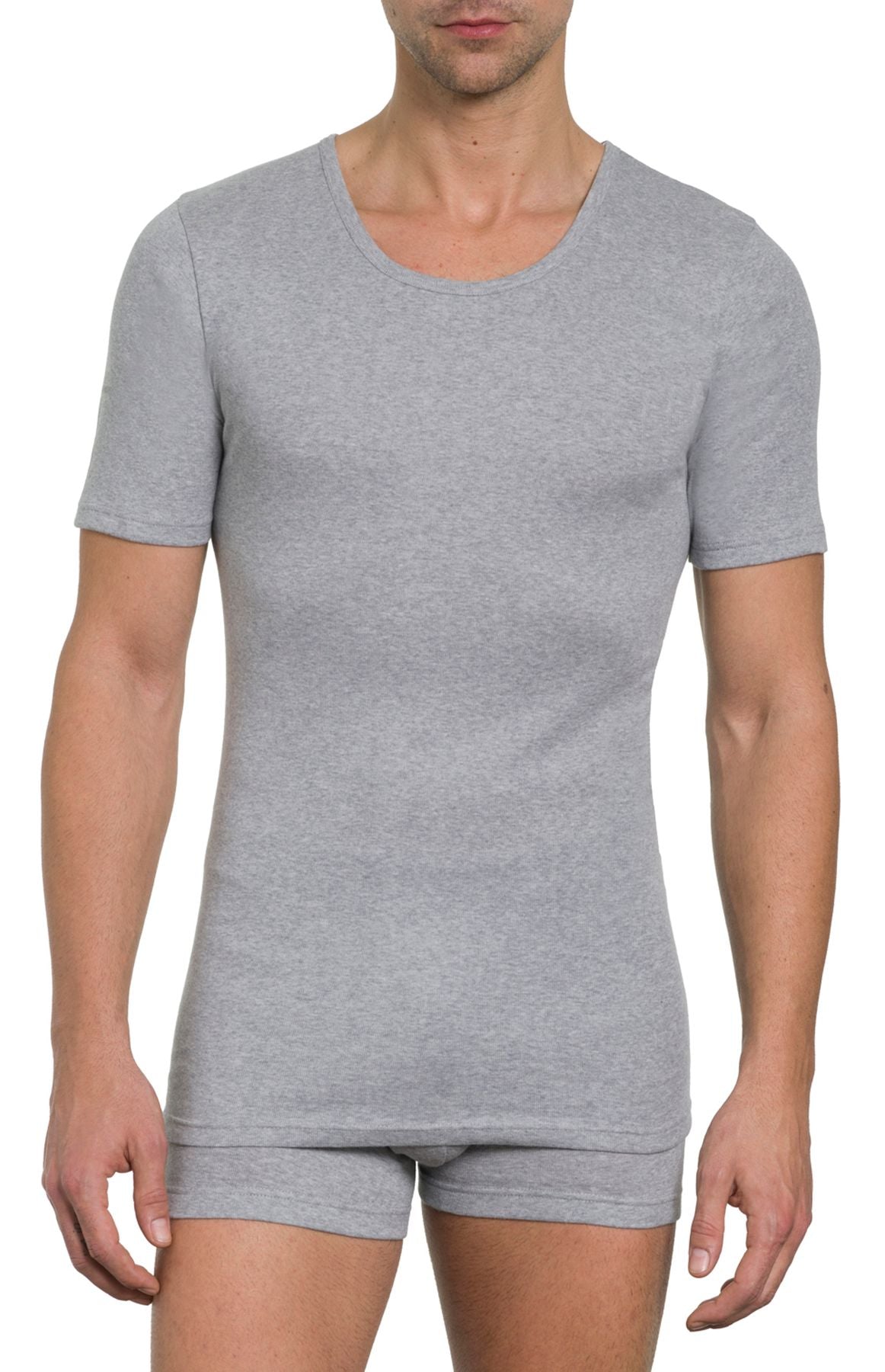 Herren Shirt Rundhals, 2er Pack, Bio Baumwolle, GOTS zertifiziert