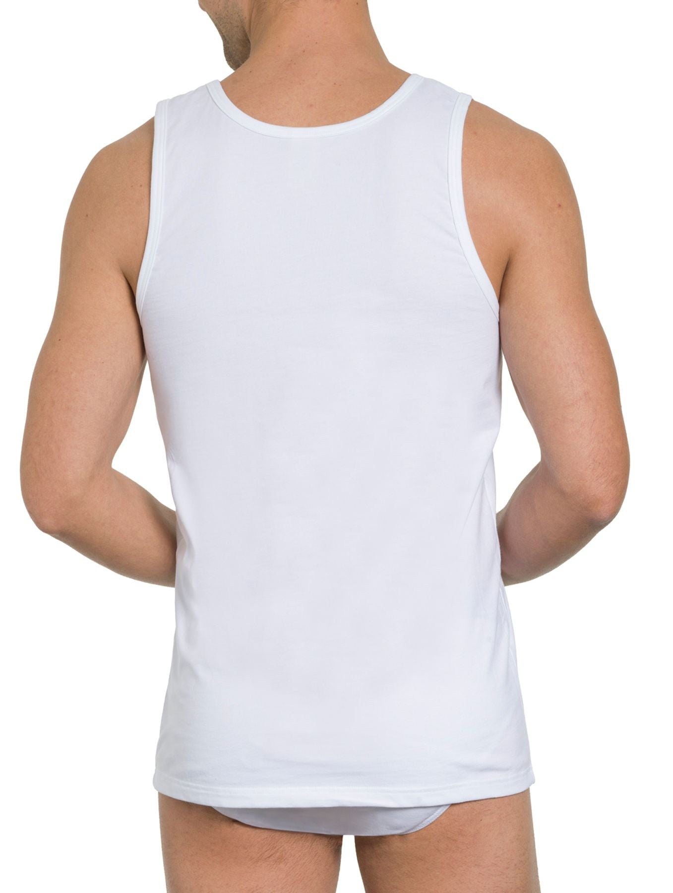 Herren Unterhemd, 2er Pack, Bio Baumwolle/ Elasthan, GOTS zertifiziert