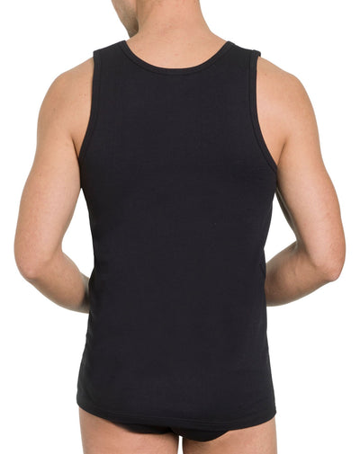 Herren Unterhemd, 2er Pack, Bio Baumwolle/ Elasthan, GOTS zertifiziert
