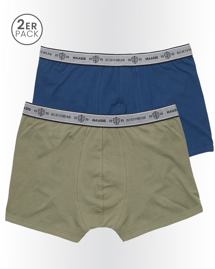 Herren Pants, ohne Eingriff, 2er Pack, Bio Baumwolle/ Elasthan, GOTS zertifiziert