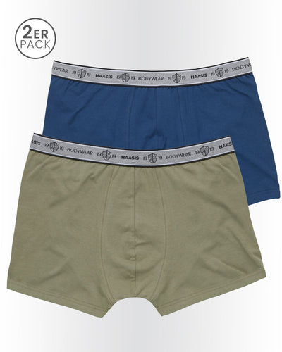 Herren Pants, ohne Eingriff, 2er Pack, Bio Baumwolle/ Elasthan, GOTS zertifiziert