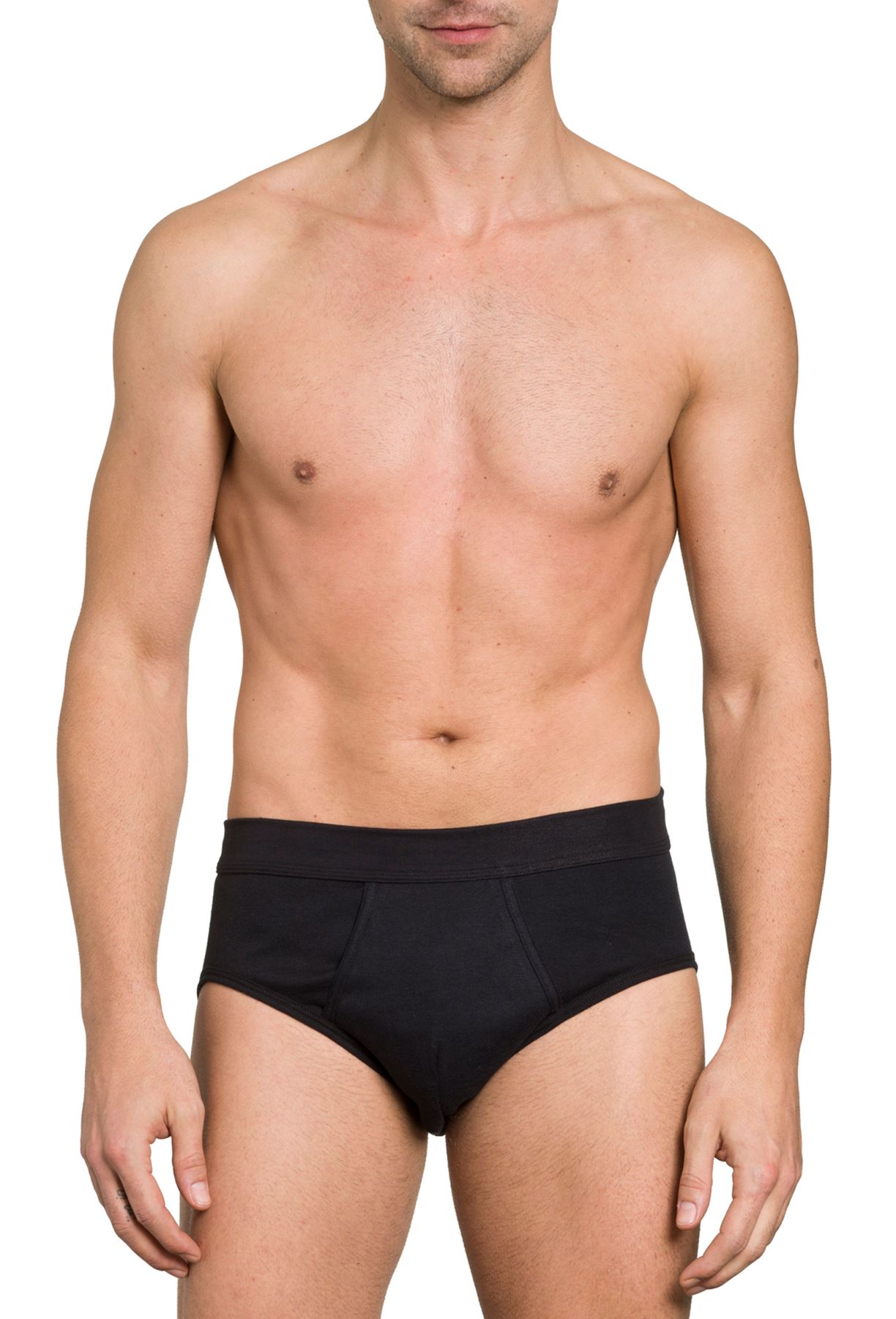 Herren Slip, mit Eingriff, 3er Pack, Bio Baumwolle, GOTS zertifiziert