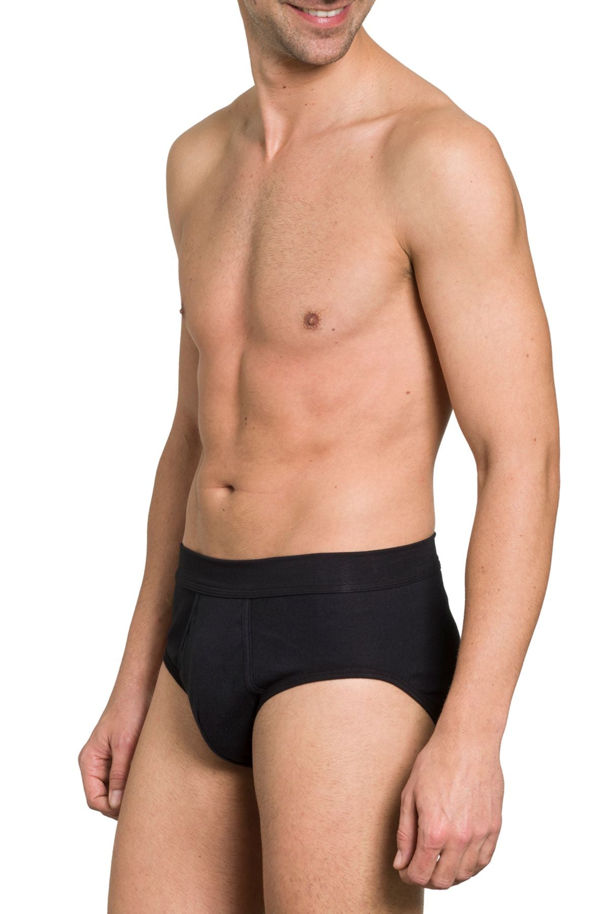 Herren Slip, mit Eingriff, 3er Pack, Bio Baumwolle, GOTS zertifiziert