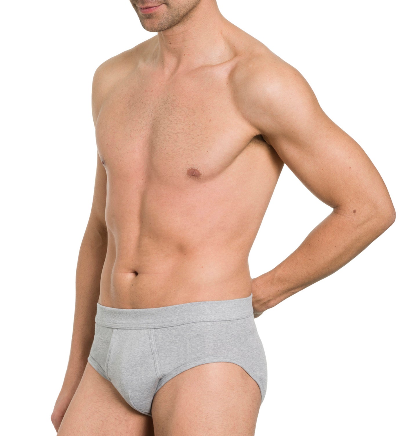 Herren Slip, mit Eingriff, 3er Pack, Bio Baumwolle, GOTS zertifiziert