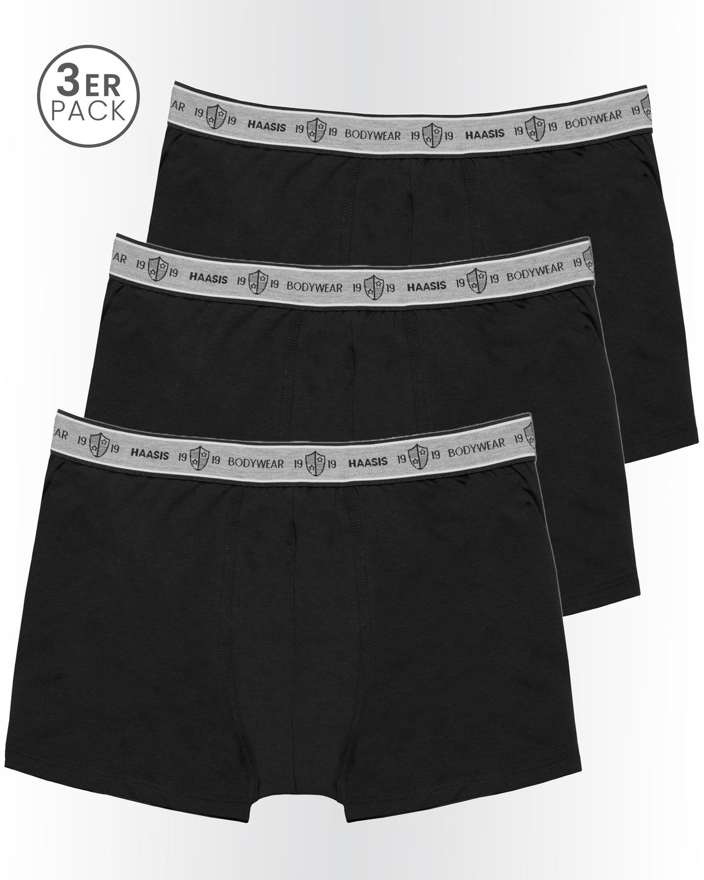 Herren Pants, ohne Eingriff, 3er Pack, Bio Baumwolle/ Elasthan, GOTS zertifiziert