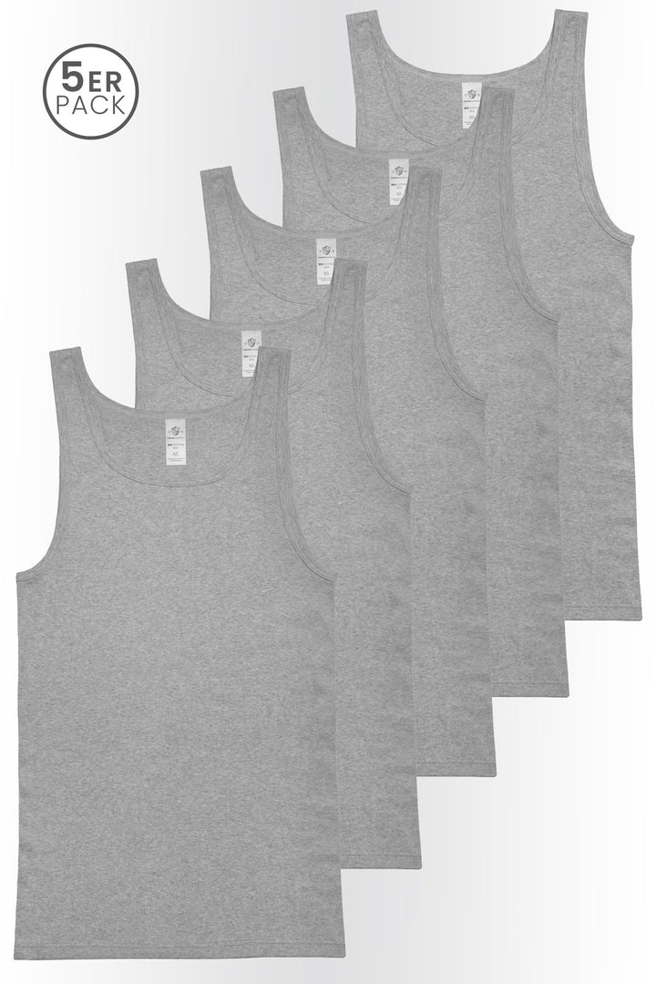 Herren Unterhemd, 5er Pack, Bio Baumwolle, GOTS zertifiziert
